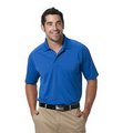 Men's Palmetto Textured Saddle Shoulder Pique Polo Shirt